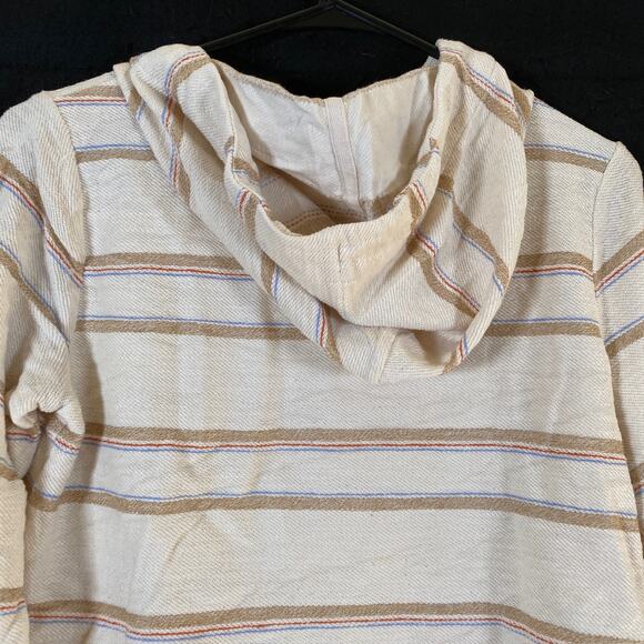 Lou & Grey Womens Sweatshirt Multicolor Striped Cropped Long Sleeve Cotton XS - Picture 10 of 12